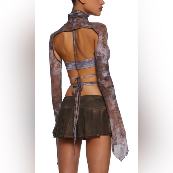 Dolls Kill Fader Top and Shrug - Picture 2 of 2